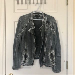 DKNY Gray Washed Jacket size L